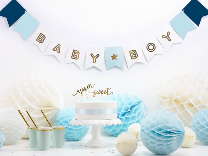 Girlianda Baby Boy Mix, 15x160 cm, 1 dėž/50 pak (1 pak/1 vnt) цена и информация | Dekoracijos šventėms | pigu.lt