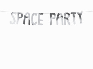 Гирлянда Space Party Silver, 13x96 см, 1 шт цена и информация | Праздничные декорации | pigu.lt