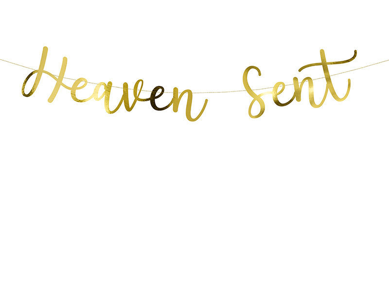 Girlianda Heaven Sent, aukso spalvos, 14,5x85 cm, 1 dėž/50 pak (1 pak/1 vnt) цена и информация | Dekoracijos šventėms | pigu.lt