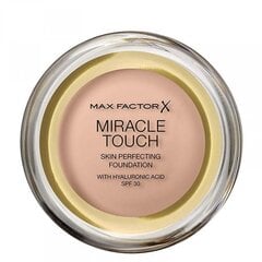 База под макияж с гиалуроновой кислотой Max Factor Miracle Touch SPF30, 40 Creamy Ivory 11,5 г цена и информация | Max Factor Духи, косметика | pigu.lt