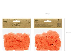 Конфетти Кружочки, оранжевые, 1,6 см, 1 упаковка / 15 г цена и информация | Праздничные декорации | pigu.lt