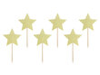 Smeigtukai-dekoracijos Stars Gold 11,5 cm (1 pak/ 6 vnt) kaina ir informacija | Vienkartiniai indai šventėms | pigu.lt