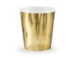 Vienkartiniai popieriniai puodeliai Gold 180 ml (1 pak/ 6 vnt) цена и информация | Vienkartiniai indai šventėms | pigu.lt