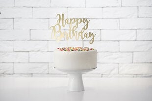 Smeigtukas-dekoracija Happy Birthday 22,5cm kaina ir informacija | Vienkartiniai indai šventėms | pigu.lt