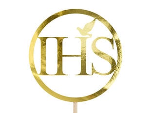 Smeigtukas-dekoracija IHS Gold 22 cm kaina ir informacija | Vienkartiniai indai šventėms | pigu.lt