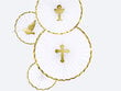 Smeigtukai-dekoracijos First Communion Gold 31,5 cm (1 pak/ 6 vnt) kaina ir informacija | Vienkartiniai indai šventėms | pigu.lt