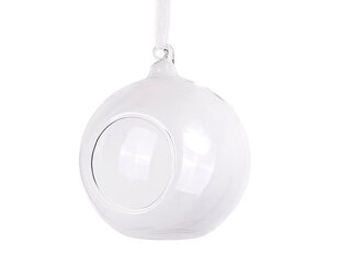 Стеклянный пузырь с украшениями 10 см (1 упаковка / 4 шт) цена и информация | Праздничные декорации | pigu.lt