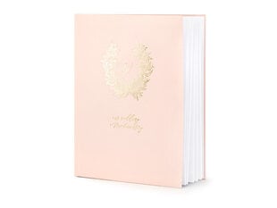 Svečių palinkėjimų knyga Our Wedding, 22 lapai, rožinė kaina ir informacija | Dekoracijos šventėms | pigu.lt