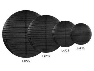 Popierinė pakabinama dekoracija 35 cm, juoda kaina ir informacija | Dekoracijos šventėms | pigu.lt