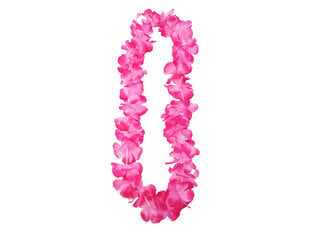 Гавайская гирлянда, розовая, 1 м (1 коробка / 25 шт) цена и информация | Карнавальные костюмы | pigu.lt