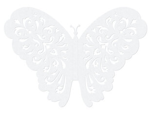 Popierinė dekoracija Butterflies 14cm (1 pak/ 10 vnt) kaina ir informacija | Dekoracijos šventėms | pigu.lt