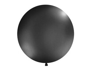 Большой воздушный шар 100 см round Pastel, черный цена и информация | Шарики | pigu.lt