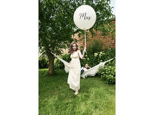 Didelis balionas 100 cm Mrs, baltas   kaina ir informacija | Balionai | pigu.lt