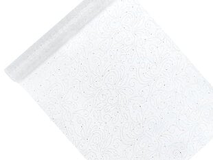 Staltiesė, balta, 0.48x9 m kaina ir informacija | Staltiesės, servetėlės | pigu.lt