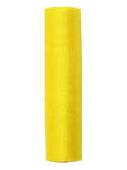 Dekoratyvinė medžiaga švenčių puošybai, geltona, 0.16 x 9m (1 vnt/ 9 m) kaina ir informacija | Dekoracijos šventėms | pigu.lt