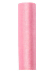 Dekoratyvinė medžiaga švenčių puošybai, rožinė, 0.16 x 9m (1 vnt/ 9 m) kaina ir informacija | Dekoracijos šventėms | pigu.lt