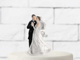 Украшение на торт Newly-weds 11 см цена и информация | Праздничная одноразовая посуда | pigu.lt