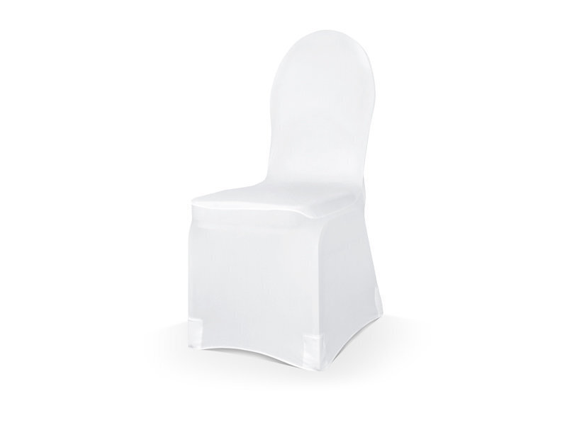 Elastinis kėdės užvalkalas, 200 g, baltas, 50 vnt. kaina ir informacija | Baldų užvalkalai | pigu.lt