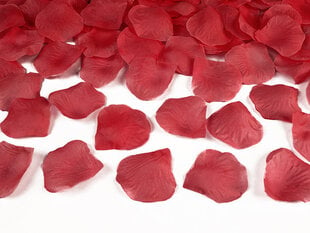 Декоративные лепестки роз, красные, 1 короб. / 100 упак. (1 упак. / 100 шт.) цена и информация | Праздничные декорации | pigu.lt