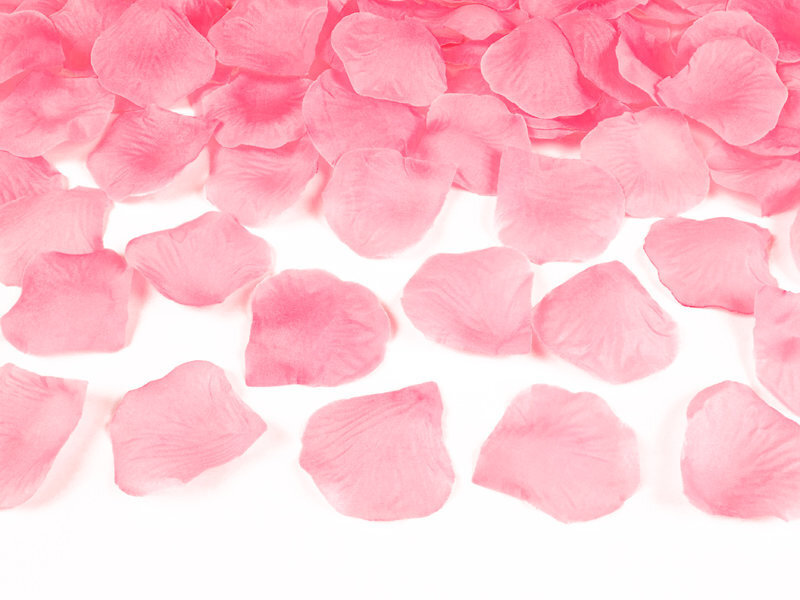 Dekoratyviniai rožių žiedlapiai, šviesiai rožiniai, 1 pak/100 vnt kaina ir informacija | Dekoracijos šventėms | pigu.lt