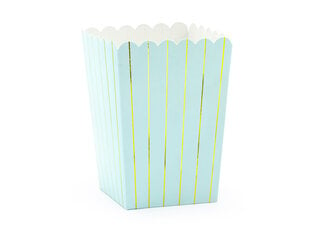 Коробки для закусок Stripes, 7x7x12,5 см, 1 упак/6 шт цена и информация | Праздничная одноразовая посуда | pigu.lt