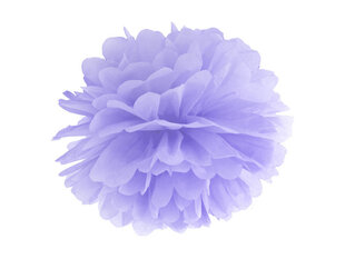 Pomponas, violetinis, 25 cm kaina ir informacija | Dekoracijos šventėms | pigu.lt