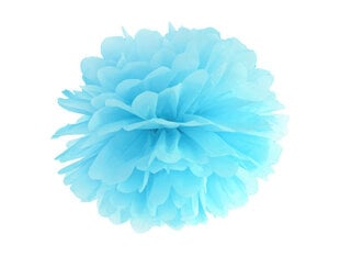 Pomponai, šviesiai mėlyni, 25 cm (1 dėž/ 100 pak) kaina ir informacija | Dekoracijos šventėms | pigu.lt