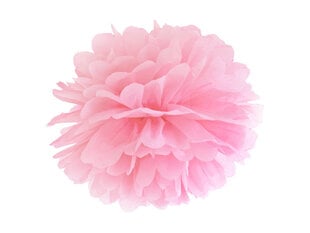 Помпон, розовый, 25 см цена и информация | Праздничные декорации | pigu.lt