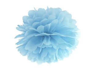 Pomponai, mėlyni, 35 cm (1 dėž/ 100 pak) kaina ir informacija | Dekoracijos šventėms | pigu.lt