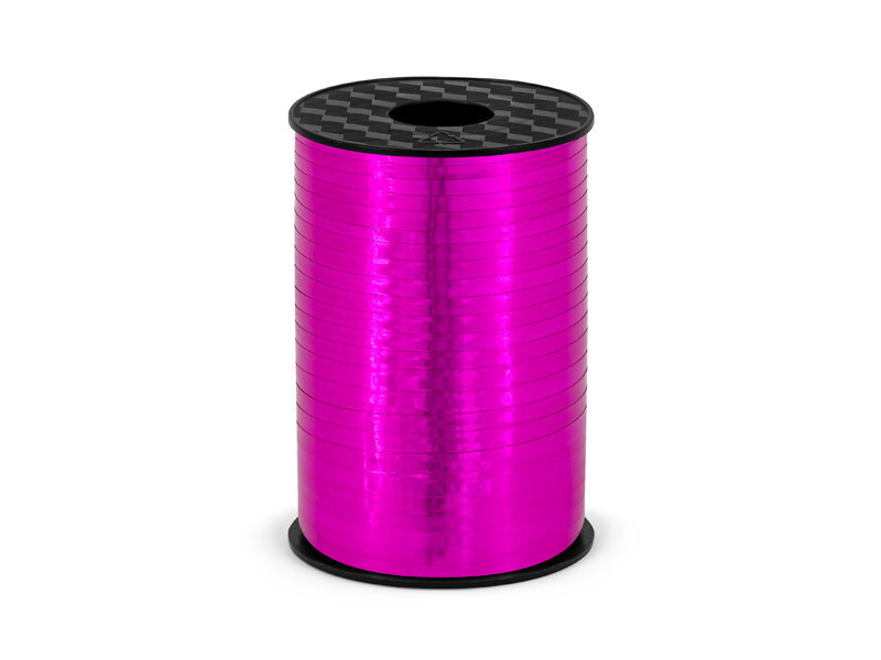 Plastikinė dovanų pakavimo juosta, rožinė, 5mm/225m kaina ir informacija | Dovanų pakavimo priemonės | pigu.lt