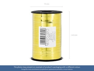 Пластиковая лента для упаковки подарков, красная, 5мм / 225м (1 коробка / 50 шт.) цена и информация | Товары для упаковки подарков | pigu.lt