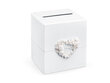Palinkėjimų dėžutė Beautiful Heart, 24 x 24 x 24 cm, balta (1 dėž/ 25 vnt)