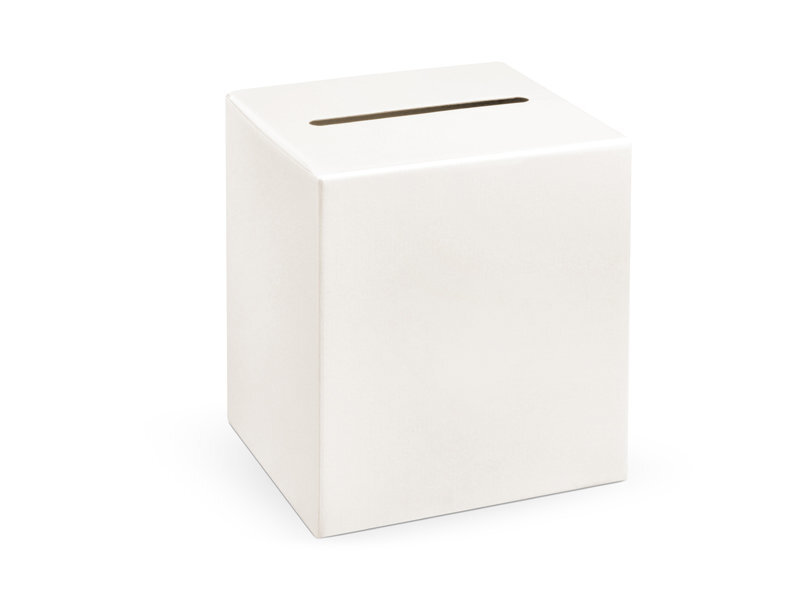 Vestuvinė palinkėjimų dėžutė Cream 24x24x24 cm (1 dėž/ 55 vnt) kaina ir informacija | Dekoracijos šventėms | pigu.lt