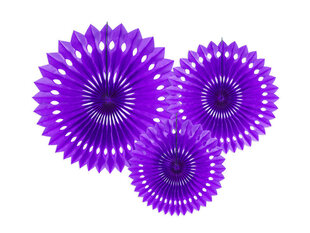 Kabančios dekoracijos-vėduoklės Violet 20-30 cm (1 pak/ 3 vnt) kaina ir informacija | Dekoracijos šventėms | pigu.lt