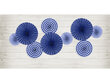 Kabančios dekoracijos-vėduoklės, tamsiai mėlynos, 1 pak/3 vnt kaina ir informacija | Dekoracijos šventėms | pigu.lt