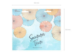 Kabančios dekoracijos-vėduoklės Summer Time Mix, 1 pak/6 vnt kaina ir informacija | Dekoracijos šventėms | pigu.lt