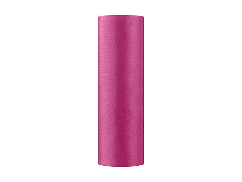 Lygus satinas Fuchsia, tamsiai rožinis, 0,16x9 m, 1 dėž/48 vnt (1 vnt/9 m) цена и информация | Dekoracijos šventėms | pigu.lt