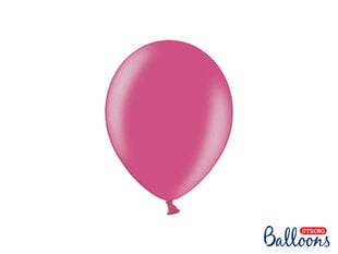 Stiprūs balionai 23 cm Metallic Hot, rožiniai, 100 vnt. цена и информация | Шарики | pigu.lt