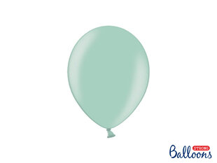 Stiprūs balionai 23 cm Metallic, žali, 50 vnt. kaina ir informacija | Balionai | pigu.lt