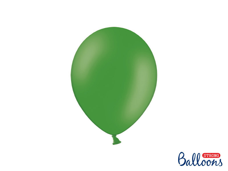 Stiprūs balionai 23 cm Pastel, žali, 100 vnt. kaina ir informacija | Balionai | pigu.lt