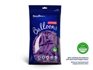 Stiprūs balionai 23 cm Pastel Lavender, violetiniai, 100 vnt. цена и информация | Шарики | pigu.lt