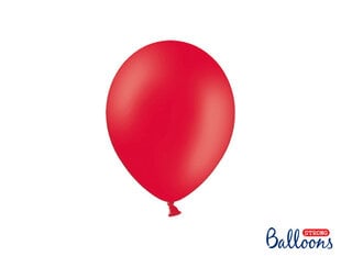 Stiprūs balionai 23 cm Pastel Poppy, raudoni, 100 vnt. kaina ir informacija | Balionai | pigu.lt