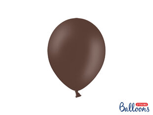 Stiprūs balionai 23 cm Pastel Cocoa, rudi, 100 vnt. kaina ir informacija | Balionai | pigu.lt