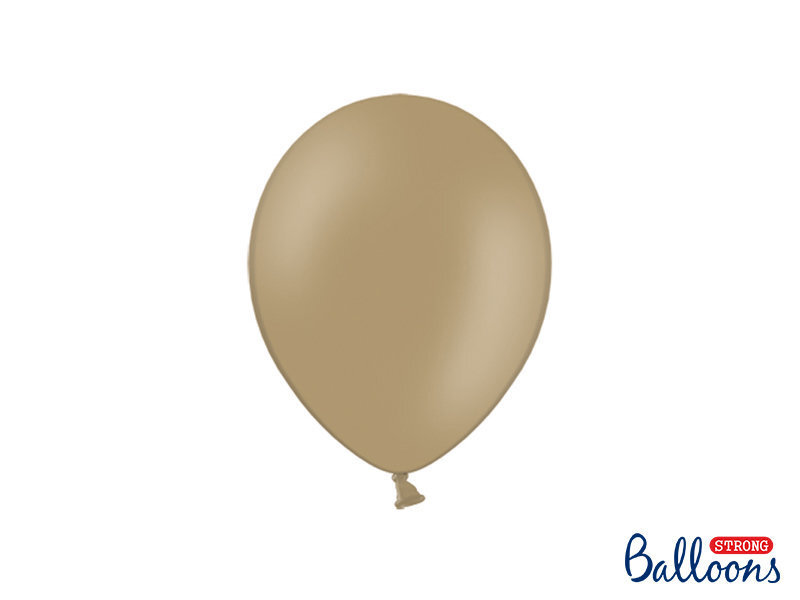 Stiprūs balionai 23 cm Pastel, rudi, 100 vnt. kaina ir informacija | Balionai | pigu.lt