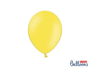 Stiprūs balionai 23 cm Pastel Lemon, geltoni, 100 vnt. kaina ir informacija | Balionai | pigu.lt