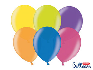 Stiprūs balionai 27 cm Metallic, įvairių spalvų, 50 vnt. цена и информация | Шарики | pigu.lt