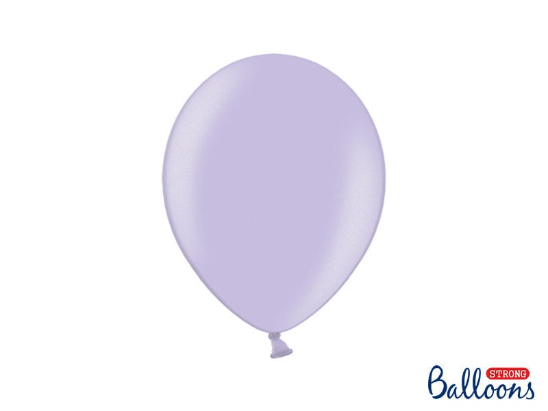 Stiprūs balionai 27 cm Metallic, violetiniai, 10 vnt.