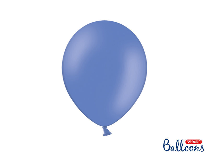 Stiprūs balionai 27 cm Pastel, mėlyni, 100 vnt.