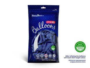 Stiprūs balionai 27 cm Pastel, mėlyni, 10 vnt. kaina ir informacija | Balionai | pigu.lt