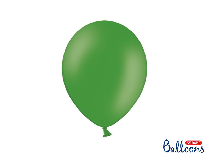 Stiprūs balionai 27 cm Pastel, žali, 10 vnt. цена и информация | Balionai | pigu.lt